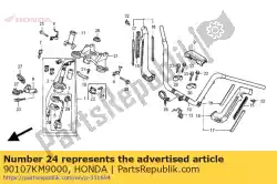 Aqui você pode pedir o parafuso, especial, 6x10 em Honda , com o número da peça 90107KM9000: