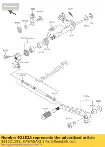 Kawasaki 921521588 collar, 6.1x12x6 - Lado inferior