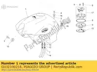 GU32100216, Piaggio Group, serbatoio di carburante. nero moto-guzzi breva ie 750 2003, Nuovo