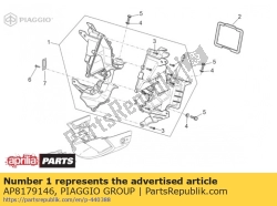 Aprilia AP8179146, Luftleitblech, OEM: Aprilia AP8179146
