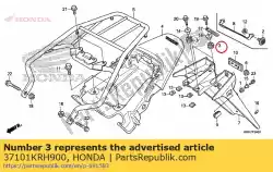 Ici, vous pouvez commander le caoutchouc, compteur de vitesse auprès de Honda , avec le numéro de pièce 37101KRH900: