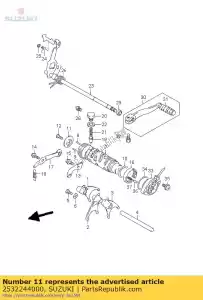 suzuki 2532244000 retainer,gear s - Bottom side