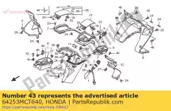 Here you can order the guide, pocket lid striker from Honda, with part number 64253MCT640: