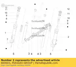 Qui puoi ordinare slider da Piaggio Group , con numero parte 600603: