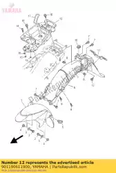 Tutaj możesz zamówić ? Ruba z podk? Adk? Od Yamaha , z numerem części 901190611900: