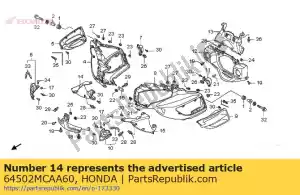 Honda 64502MCAA60 cappuccio, r. interno - Il fondo