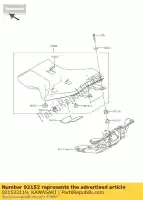 921522119, Kawasaki, col, 6.5x20x16.8 zx1000nff kawasaki h2 h2r 1000 2015 2016, Nouveau