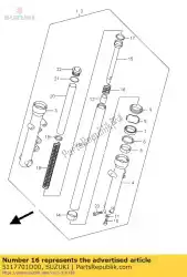 Here you can order the spring,fork reb from Suzuki, with part number 5117701D00: