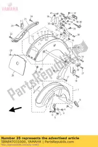 yamaha 5BN847031000 soporte - Lado inferior