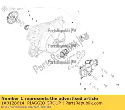 Aqui você pode pedir o cobertura completa do volante em Piaggio Group , com o número da peça 1A0128614: