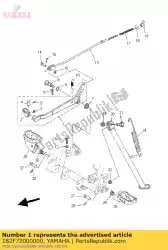 Aqui você pode pedir o pedal freio em Yamaha , com o número da peça 1B2F72000000: