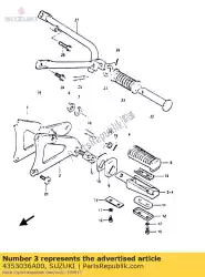 Here you can order the holder,front fo from Suzuki, with part number 4353036A00: