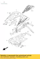 4417445G00, Suzuki, bracket,tankcov suzuki lt r450 quadracer limited r450z 450 , New