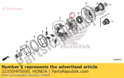 Qui puoi ordinare piastra comp., azionamento da Honda , con numero parte 22350HP5600: