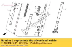 Here you can order the fork assy., r. Fr. From Honda, with part number 51400MFC641: