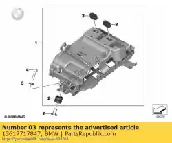 Here you can order the rubber insulation element from BMW, with part number 13617717847: