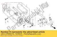 18311MEB670, Honda, band fr, t?umik b honda crf  r crf450r 450 , Nowy