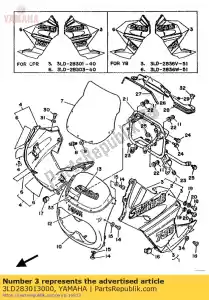 Yamaha 3LD283013000 set grafico, coperchio inferiore 1 - Il fondo