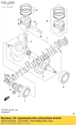 Qui puoi ordinare ingranaggio, pompa dell'olio d da Suzuki , con numero parte 1632105201: