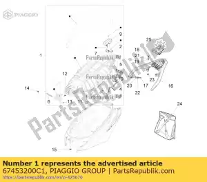 Piaggio Group 67453200C1 saddle assembly - Bottom side