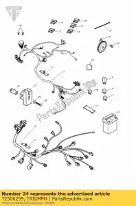 triumph T2500259 relay, grommet - Bottom side