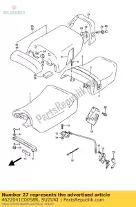 suzuki 4622041C0058R encosto, assento - Lado inferior