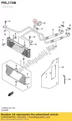 Aqui você pode pedir o braçadeira, mangueira de óleo em Suzuki , com o número da peça 1649038F00: