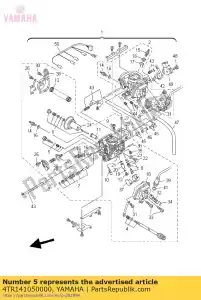 yamaha 4TR141050000 juego de tornillos piloto - Lado inferior