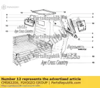 CM082206, Piaggio Group, guardia ape piaggio rp8m25310, rp8m25300, rp8m25411 vin: zapc80000, motor: c000m zapc80000 zip 50 100 1998 1999 2000 2001 2002 2003 2004 2005 2006 2007 2008 2009 2010 2011 2012 2013 2014 2015 2016 2017 2018 2019 2020 2021 2022, Nuovo