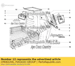 Aquí puede pedir guardia de Piaggio Group , con el número de pieza CM082206: