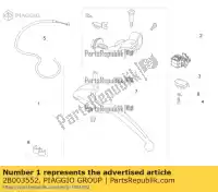 2B003552, Piaggio Group, palanca de embrague aprilia ksua0 rs 660 abs (apac) rsv4 1100 racing factory abs zd4ke000 zd4kea00 zd4kea00, zd4kewa zd4keb00 zd4keu zd4keua1 zd4ksa00, zd4kvh, zd4ksg zd4ky zd4kya00 zd4kyb zd4kyb00 zd4kyua 660 1000 1100 2017 2018 2019 2020 2021 2022, Nuevo