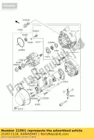 210011134, Kawasaki, generator zx1100-e1 kawasaki gpz 1100 1995 1996 1998, Nowy