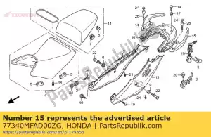 Honda 77340MFAD00ZG trilho, l. rr. pegar * r320p - Lado inferior