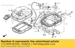 Aqui você pode pedir o funil, ar em Honda , com o número da peça 17236MCWD00: