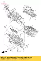 2S3111341000, Yamaha, guia, válvula 2 yamaha vmx 1700 2009 2010 2011 2012 2015 2016, Novo