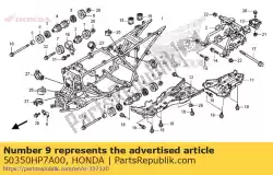 Qui puoi ordinare brkt, fr scatola ingranaggi da Honda , con numero parte 50350HP7A00: