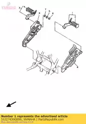 Tutaj możesz zamówić komplet podnó? Ka tylnego 1 od Yamaha , z numerem części 51J274300000: