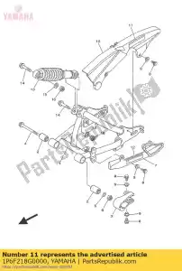 yamaha 1P6F218G0000 etykieta, opona - Dół