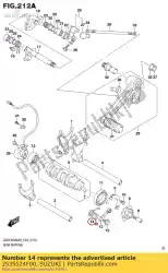 Here you can order the spring,stopper from Suzuki, with part number 2535524F00: