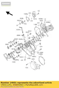 kawasaki 140311241 copri-generatore kx100-a2 - Il fondo