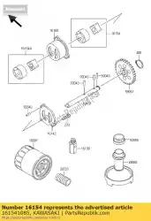 rotorpomp, motor van Kawasaki, met onderdeel nummer 161541085, bestel je hier online: