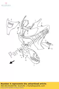 suzuki 4813010G00YHF ok?adka komp., fr l - Dół