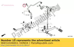 Here you can order the band, wire, 165mm (black) from Honda, with part number 90651KV6003: