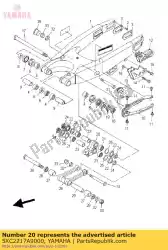 Aqui você pode pedir o braço, retransmissão em Yamaha , com o número da peça 5XC2217A9000: