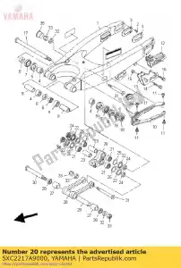 yamaha 5XC2217A9000 braço, retransmissão - Lado inferior