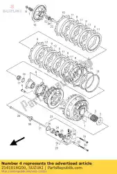 Aqui você pode pedir o cubo, manga de embreagem em Suzuki , com o número da peça 2141016G00: