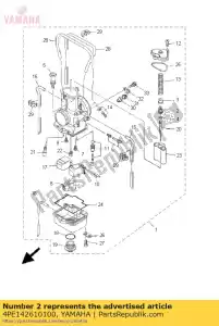 yamaha 4PE142610100 suporte - Lado inferior