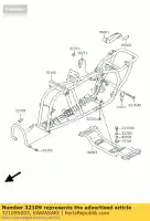 32109S003, Kawasaki, grip-frame,fr ksf50-a1 kawasaki kfx 50 2003 2004 2005 2006, New