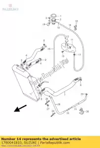 suzuki 1790041810 jeu de tuyaux, rsvr i - La partie au fond