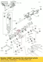 390070100, Kawasaki, Arm-susp,uni trak kawasaki klx  s t sf w klx250 klx250s 250 , New